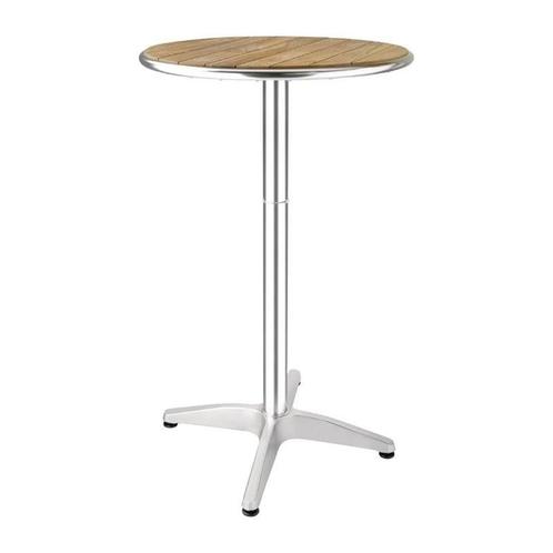 Statafel | Hout/Aluminium | Essenhout Blad | Aluminium, Zakelijke goederen, Horeca | Keukenapparatuur, Nieuw in verpakking, Verzenden
