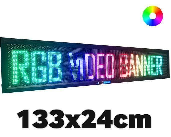 UltraPro LED video lichtkrant 133*24cm - RGB, Zakelijke goederen, Kantoor en Winkelinrichting | Apparatuur en Telecommunicatie