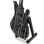Miniatuur Schecter Custom-S gitaar met gratis standaard, Verzenden, Nieuw, Beeldje, Replica of Model