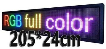 Full Color LED lichtkrant 205*24cm - RGB disponible aux enchères