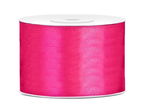 Satijn Lint Fuchsia 50mm 25m, Hobby en Vrije tijd, Feestartikelen, Nieuw, Verzenden