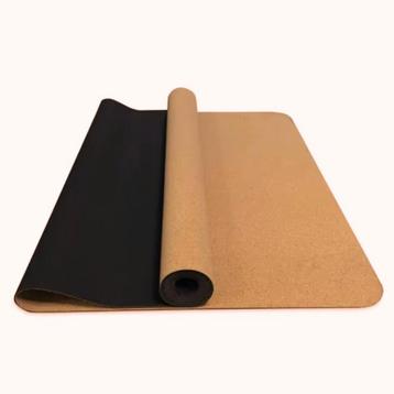 Yogamat Kurkrubber met draagriem (extra breed: 68 cm) beschikbaar voor biedingen