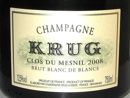 2008 Krug, Clos du Mesnil - Champagne Blanc de Blancs - 1, Verzamelen, Wijnen