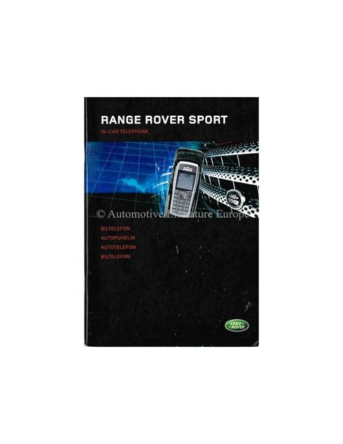 2005 RANGE ROVER SPORT AUTOTELEFOON INSTRUCTIEBOEKJE DUITS, Autos : Divers, Modes d'emploi & Notices d'utilisation
