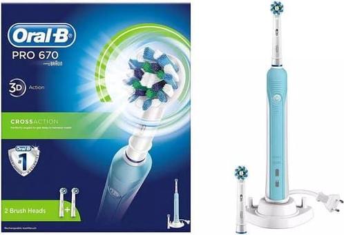 Oral-B PRO 670 CrossAction - Elektrische tandenborstel - met, Handtassen en Accessoires, Uiterlijk | Gezichtsverzorging, Verzenden