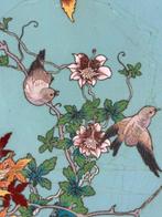 Assiette - Bronze - Plaque en bronze émaillé, Antiek en Kunst