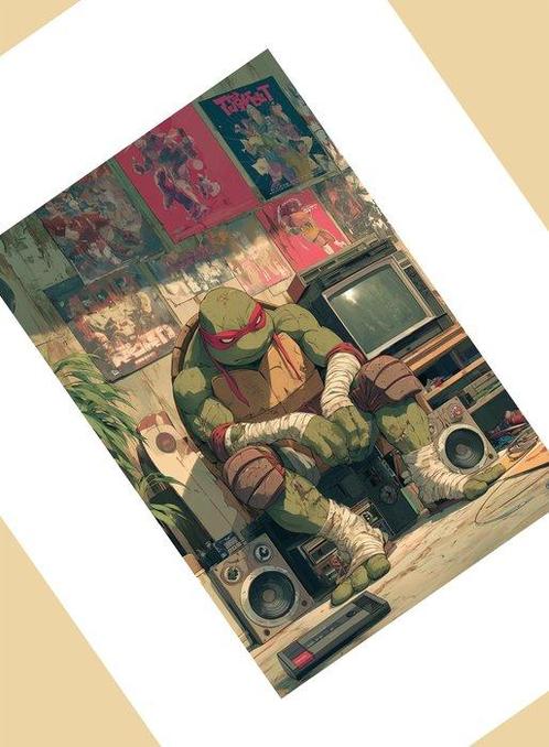 La Mama - Turtles Nostalgie XL, Antiek en Kunst, Kunst | Designobjecten