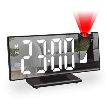 Digitale Wekker met Projectie - Alarm Klok Temperatuur beschikbaar voor biedingen