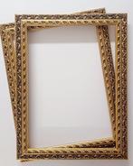 Lijst (3) - Hout - Traforate / goud en ivoor, Antiek en Kunst