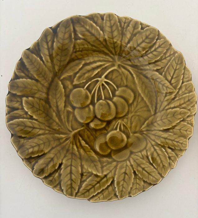 Sarreguemines - Wandbord (4) - Majolica - Kersen motief, Antiek en Kunst, Antiek | Glaswerk en Kristal