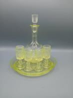 Portieux - Drankservies voor 6 (7) - Uraniumglas - Voltooi, Antiek en Kunst