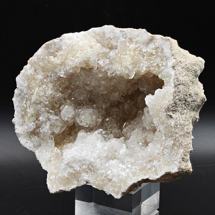 Grossa GEODE CALCITE BIANCA glanzend, esthetisch. Geode -, Collections, Minéraux & Fossiles
