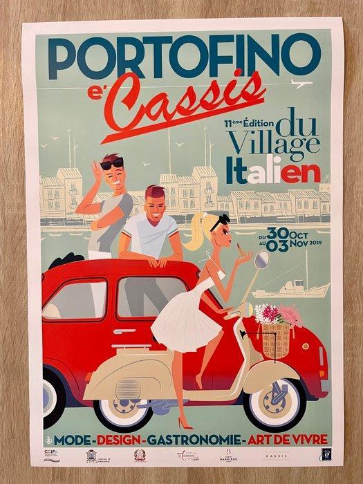 Monsieur Z - Portofino - Viva La Vespa - Année 2019, Antiquités & Art, Art | Dessins & Photographie