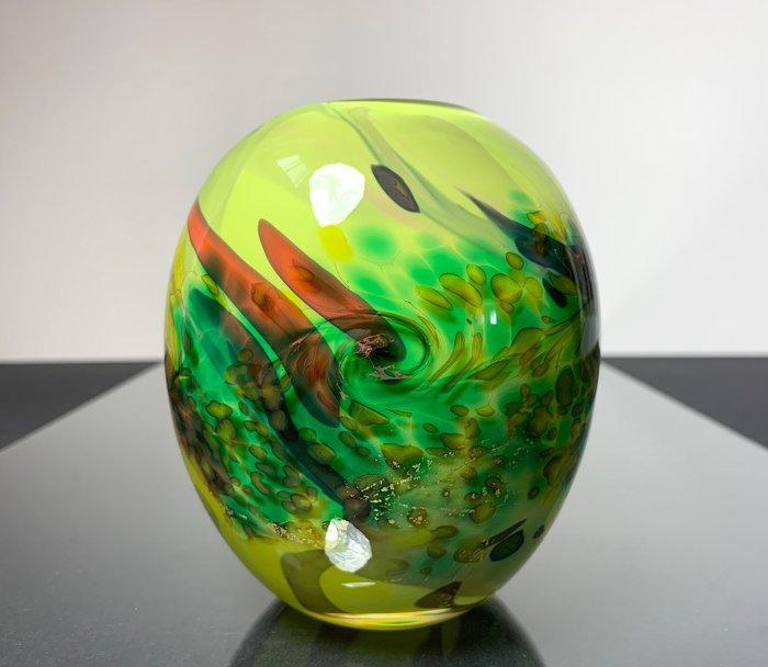 Maxence Parot - Vase - Vase unique couleurs Opalines et Or -, Antiek en Kunst, Antiek | Glaswerk en Kristal