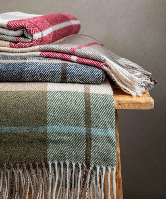 DI MAESTRO ITALIA home collection - tartan - Plaid - 180 cm, Antiek en Kunst, Antiek | Tapijten, Tafelkleden en Textiel