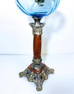 Unis France - Petroleumlamp - Glas, Kristal, Metaal, Antiek en Kunst, Curiosa en Brocante