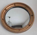 Wandspiegel - Verguld hout - Convex butlerspiegel, Antiek en Kunst