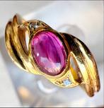 Bague - 19,2 carats Or jaune Rubis - Diamant, Bijoux, Sacs & Beauté, Bagues