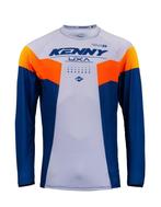 Kenny 2023 Titanium Crossshirt Navy / Grijs maat L