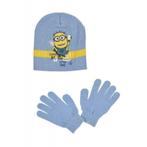 Ensemble bonnet et gants Minions bleu taille 52 licence