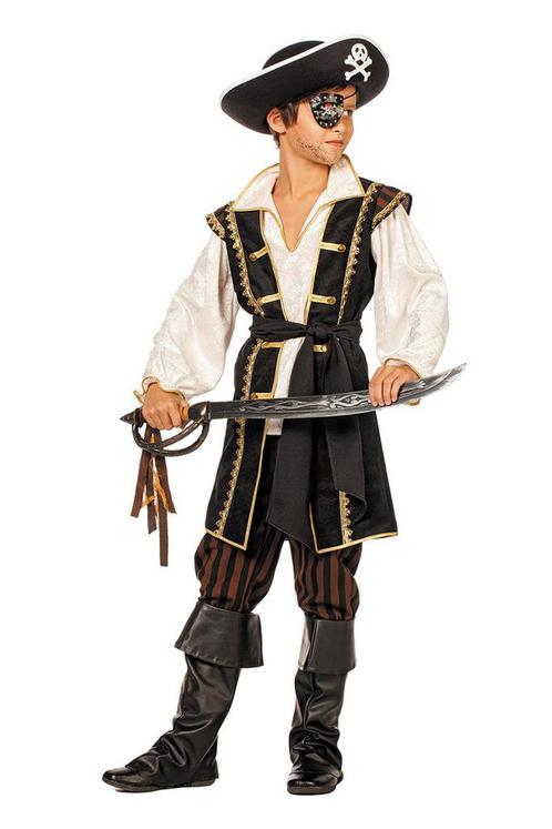 Piraten Kostuum Zwart Kind, Kinderen en Baby's, Carnavalskleding en Verkleedspullen, Nieuw, Verzenden