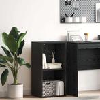 vidaXL Boekenkast Zwart eiken 40 x 30 x 77 cm Bewerkt hout, Huis en Inrichting, Kasten | Boekenkasten, Verzenden, Nieuw