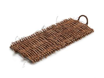 Natuurlijk dienblad rechthoek twiggy - 50x22 cm kan ook