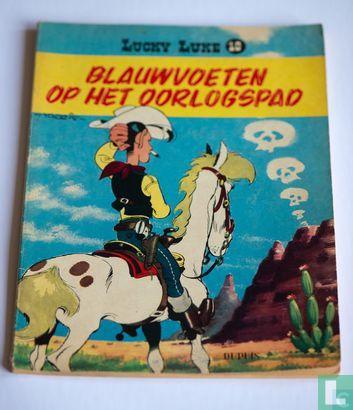 Lucky Luke - Blauwvoeten op het oorlogspad - 1958, Boeken, Stripverhalen, Gelezen, Eén stripboek, Verzenden