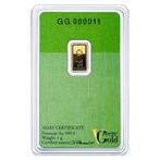 1 gram - Goud .999 - Valcambi Green - Verzegeld en met
