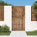 vidaXL Poort met bamboe-ontwerp 105x205 cm cortenstaal, Tuin en Terras, Tuinpoorten, Verzenden, Nieuw