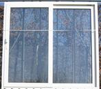 pvc schuifraam , schuifdeur , pui 224 x 212 wit / antraciet, Kunststof, Nieuw, Ophalen of Verzenden, 150 tot 225 cm