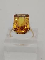 Bague de cocktail - 18 carats Or jaune Citrine