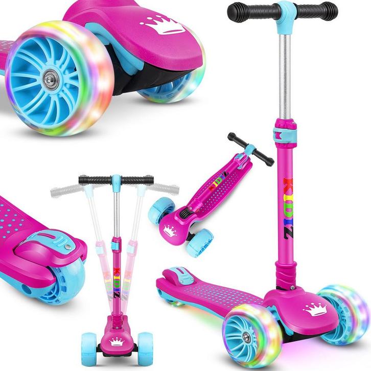 Kinderstep - Verstelbaar - Vouwbaar - Roze - KIDIZ®, Fietsen en Brommers, Steps, Nieuw, Verzenden