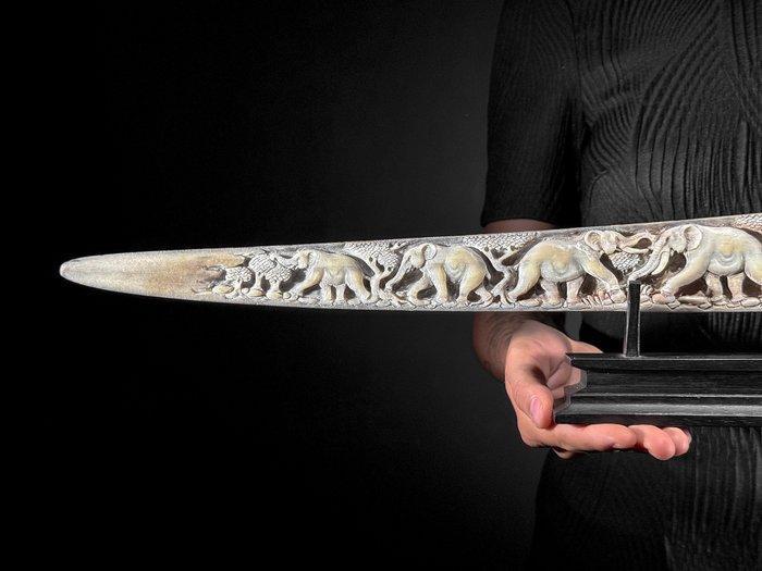 Geen reserveprijs - Indrukwekkende grote gebeeldhouwde, Antiek en Kunst, Kunst | Designobjecten