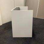 2 zits-bank met ombouw (bxd) 180x100 cm, antraciet - wit