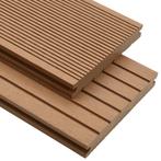 vidaXL Terrasplanken met accessoires 10 m² 2,2 m massief HKC, Verzenden, Nieuw
