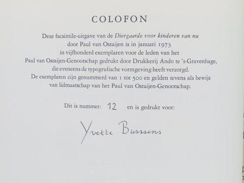 Paul van Ostaijen - Diergaarde voor kinderen van nu & De, Antiek en Kunst, Antiek | Boeken en Manuscripten