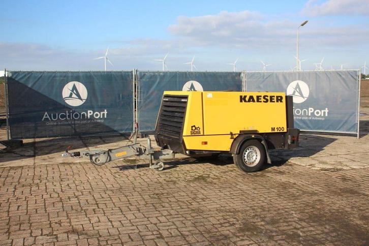 Veiling: Compressor Kaeser M100 Diesel 10bar 2015, Zakelijke goederen, Machines en Bouw | Pompen en Compressoren, Ophalen