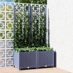 vidaXL Plantenbak met latwerk 80x40x136 cm polypropeen
