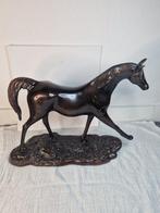 Beeld, Groot Bronzen paard - 27 cm - Brons - 1980, Antiek en Kunst