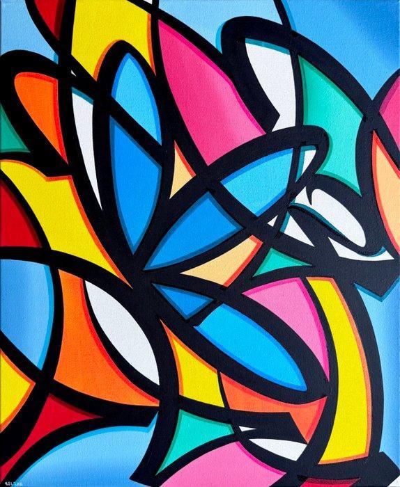 BELZAC (1984) - Spring Tulip, Antiek en Kunst, Kunst | Schilderijen | Modern