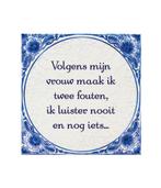 Tegels delfts blauw Twee fouten 15cm, Verzenden, Nieuw