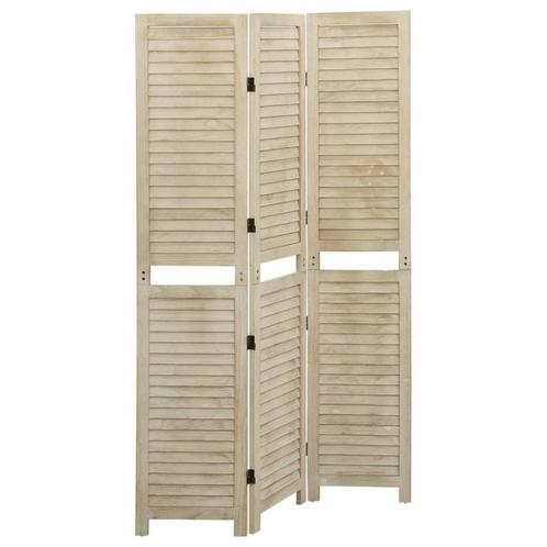 vidaXL Kamerscherm met 3 panelen 105x165 cm massief, Huis en Inrichting, Woonaccessoires | Overige, Nieuw, Verzenden