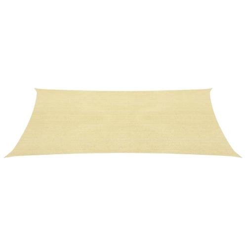 vidaXL Zonnescherm HDPE rechthoekig 4x6 m beige