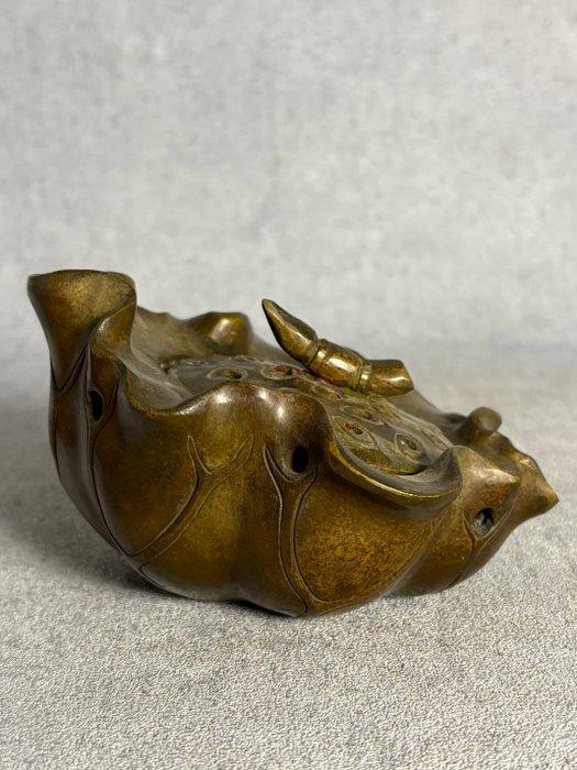 Lotus wierookbrander - Brons - 20e eeuw, Antiek en Kunst, Antiek | Overige Antiek