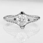 Bague - 14 carats Or blanc -  1.06ct. tw. Diamant, Bijoux, Sacs & Beauté, Bagues