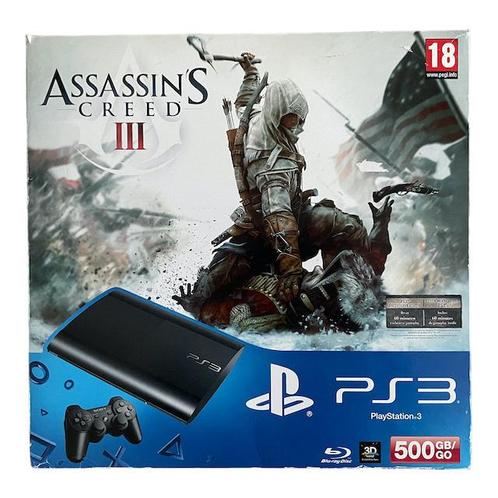 Playstation 3 Super Slim 500GB (Assassins Creed 3 Limited, Games en Spelcomputers, Spelcomputers | Sony PlayStation 3, Verzenden