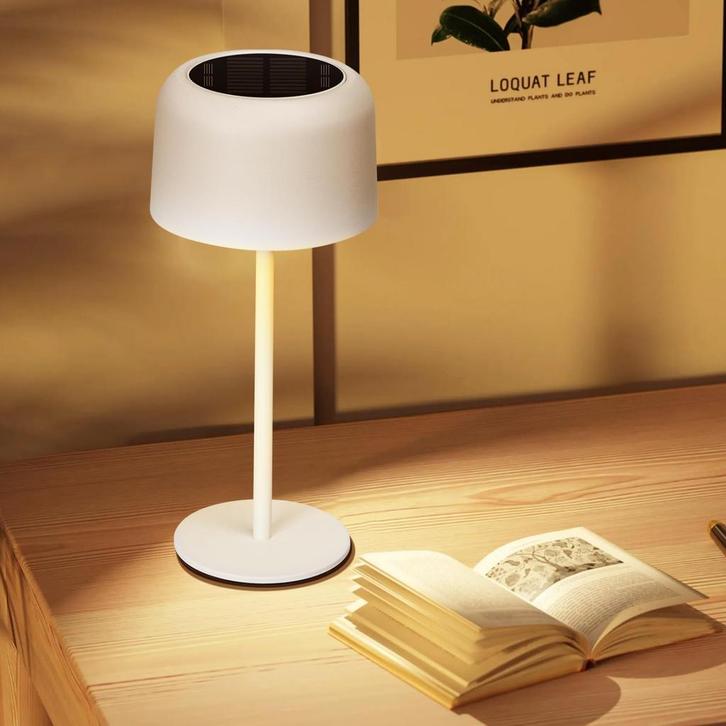 Tafellamp - Bureaulamp - Tafellamp oplaadbaar - Wit - Aigost, Huis en Inrichting, Lampen | Tafellampen, Nieuw, Verzenden