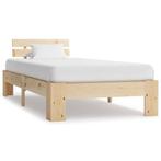 Bedframe 90x200 Massief Grenen - Retour Deal -40% Korting!, Huis en Inrichting, Slaapkamer | Bedden, 90 cm, Eenpersoons, Bruin
