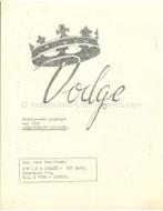 1955 DODGE KINGSWAY BROCHURE NEDERLANDS, Boeken, Nieuw